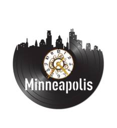 Free Shippingfree Shipping Minneapolis Skyline Vinyl Record Clock - thumbnail 1