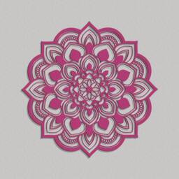 3D Mandala, Openwork Panel, Stylish Wall Decor, Ornate Graphics, Orient Style Wood Art, Ornament, Flower Of Life - thumbnail 3