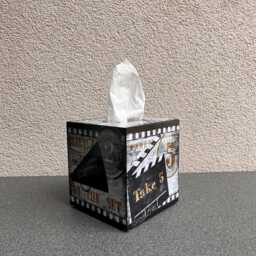 Gift For Actor Cinema Tissue Box Movie Camera Tissue Cover Wooden Camera Clapperboard Director's Chair Film Roll Lover Gift - thumbnail 3