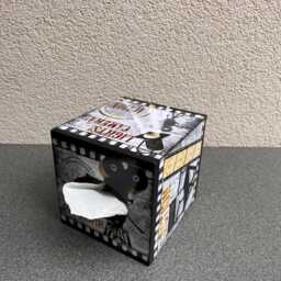 Gift For Actor Cinema Tissue Box Movie Camera Tissue Cover Wooden Camera Clapperboard Director's Chair Film Roll Lover Gift - thumbnail 2