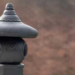 Large Concrete Pagoda Statue Asian Zen Garden Decor Handmade Black Sculpture Japanese Lantern Figurine Stone Gift - thumbnail 4