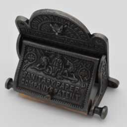 Bury Street London - Cast Iron Toilet Paper Holder With Lid Antique Iron Finish - thumbnail 2