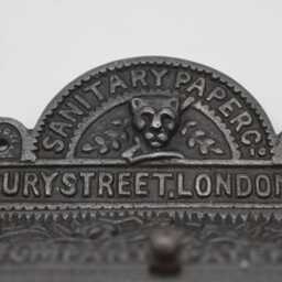 Bury Street London - Cast Iron Toilet Paper Holder With Lid Antique Iron Finish - thumbnail 4