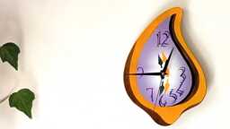 Liquefy - Handmade Surreal Melting Clock, Wall Home Decor - thumbnail 1