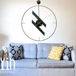 Handmade 60cm Super Silent Minimalist Modern Classic Wall Clock, Quiet Non-Ticking Quartz Movement For Living Room, Office, Kitchen, Bedroom - thumbnail 3