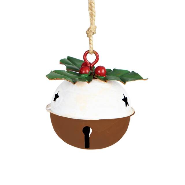 Christmas Pudding Bell Tree Decoration - Festive Winter Baking Cooking Cake Traditional Classic Food Foodie Dinner Gift - image 1