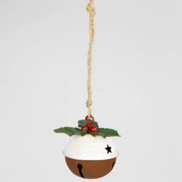 Christmas Pudding Bell Tree Decoration - Festive Winter Baking Cooking Cake Traditional Classic Food Foodie Dinner Gift - thumbnail 2