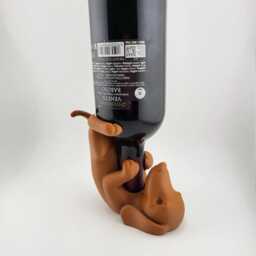 Drunk Dachshund Wine Bottle Holder - thumbnail 2