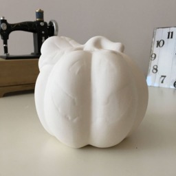 Halloween Decor, Ready To Paint, Ceramic Pumpkin Bank, Bisque, Unpainted Cash Box, Piggy Banks, Pumpkin, Art Toys - thumbnail 2