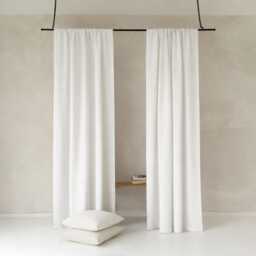 Linen Curtains Rod Pocket Top, Natural Curtain Panel, Privacy Or Blackout Curtains, Window Treatments - thumbnail 2