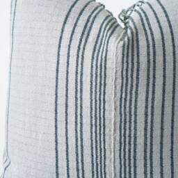 Gray Neutral Tribal Hemp Hand Woven Natural Dye Color Lumbar Pillow Cover - thumbnail 2