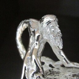 Silver Oil Lamp With A Gini Handle - thumbnail 4