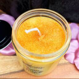 The Spirit Of Aloha 8Oz Candle With Free Pin Inside - Polynesian Tiki Hut White Tea Ginger Soy Magic Wishes Co - thumbnail 2