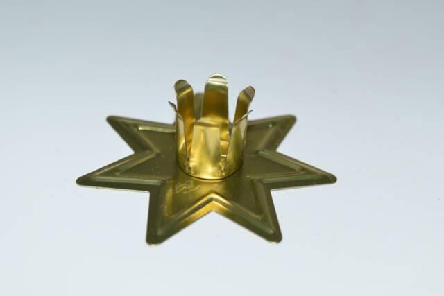 3Pc Gold Metal Party Chime Candle Holder - - image 1