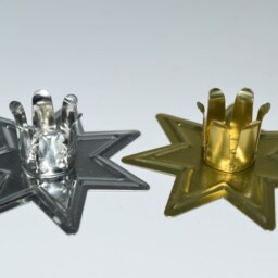 3Pc Gold Metal Party Chime Candle Holder - - thumbnail 2