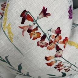 Floral Cushion Cover, Pillow Sham, John Lewis & Partners Fabric Longstock Multicoloured , Cotton Linen High Quality, Handmade - thumbnail 4
