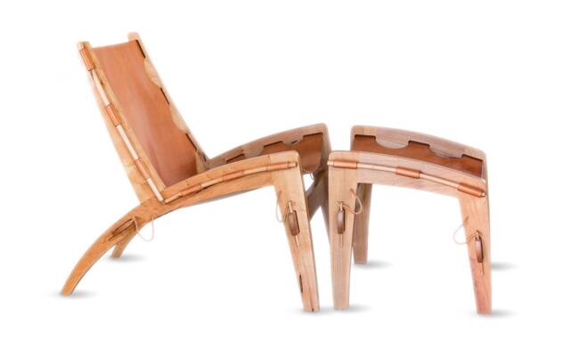 Quilpo Leather Lounge Chair & Ottoman - Ahhh Level Comfort, Handcrafted in Argentina - image 1