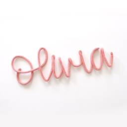 Personalized Nursery Decor/Baby Name Wall Sign Kids Bedroom Shower Gift Knitted Door - thumbnail 3