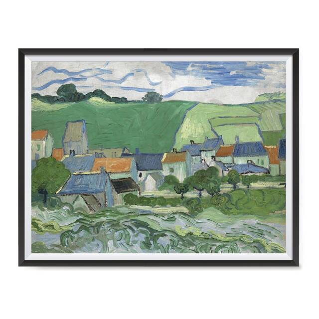 Vincent Van Gogh Art Reproduction Posters - Poster Printing Wall Print For Home Office Decor View Of Auvers - image 1