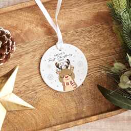 Personalised Baby's First Christmas Bauble - Custom Ornament, New Baby Gift - thumbnail 3