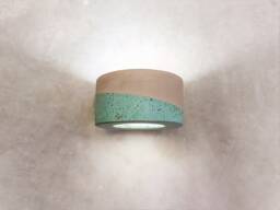 Handmade Ceramic Wall Sconce Turquoise Glaze Modern Light Fixture