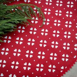 xmas Tree Skirt Christmas Skirts Heart Fabric Holiday Decor Swedish Ornament Hearts Gift - thumbnail 4