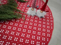 xmas Tree Skirt Christmas Skirts Heart Fabric Holiday Decor Swedish Ornament Hearts Gift