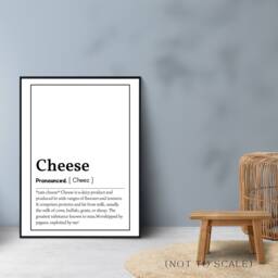 Food Definition Word Print/Poster Sausage Roll, Cake, Chocolate, Avocado, Cheese, Chips - thumbnail 2