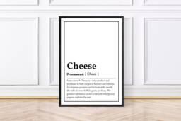 Food Definition Word Print/Poster Sausage Roll, Cake, Chocolate, Avocado, Cheese, Chips - thumbnail 1