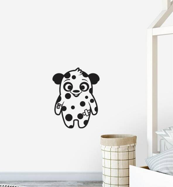 Happy Spotty Monster Wall Sticker Decal - Kids Stickers, Animals Childrens Decals, Art, Room, Girl, Boy