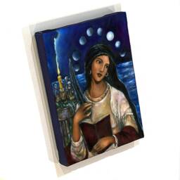 Mary Magdalene Portrait Divine Feminine Wisdom Art Print On Canvas - thumbnail 2