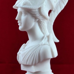Athena Bust Greek Statue Wisdom Civilization Goddess White New - thumbnail 3