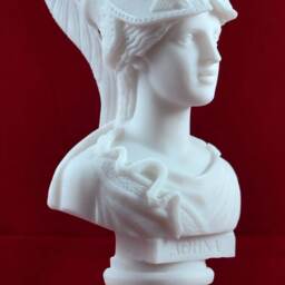 Athena Bust Greek Statue Wisdom Civilization Goddess White New - thumbnail 2