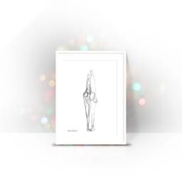 Framed Print, Black & White Prints, Modern Art, Bedroom, Kitchen Abstract Minimalist Art - thumbnail 2