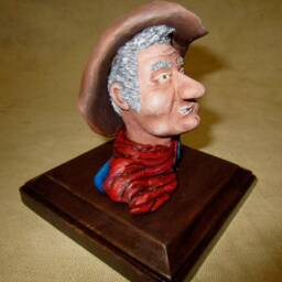 Old Bill The Trail Hand Cowboy Bust - thumbnail 2