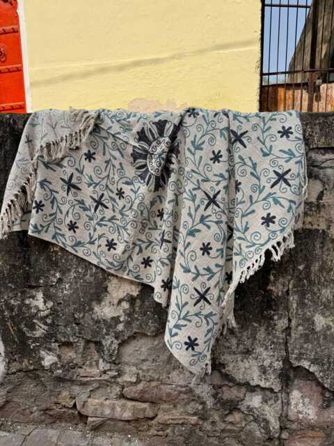 Colorful Suzani Cotton Tnt Throw Blanket - Bohemian Couch & Bed D??cor - image 1