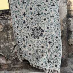 Colorful Suzani Cotton Tnt Throw Blanket - Bohemian Couch & Bed D??cor - thumbnail 4