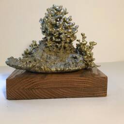 Celebration, Abstract Brutalist Cast Brass Sculpture - thumbnail 3