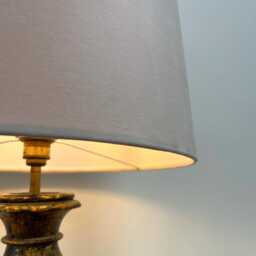 Cream Velvet Empire Lampshade French Drum Light Shade - thumbnail 2