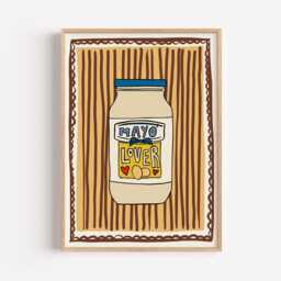 Mayo Lover Kitchen Print Quirky Foodie Wall Art - thumbnail 1