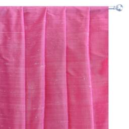 Onion Pink Silk Dupioni Curtain Panels - Rod Pocket, Grommet, Box Pleat, Three Pinch Tab Top & Plain Ring Top - thumbnail 1