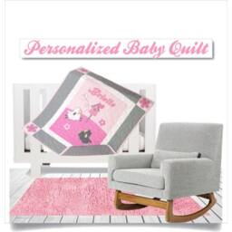 Sheep Crib Quilt, Sweet Lambie Nursery Bedding, Appliqued Baby Blanket, Child Decor - thumbnail 2