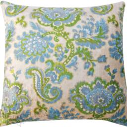 Vintage Floral Velvet Pillow Cover - Mid-Century Botanical, 20x20 - thumbnail 2