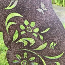 Metal Rabbit/Hare Silhouette Garden Art Stake Spike Ornament - thumbnail 3