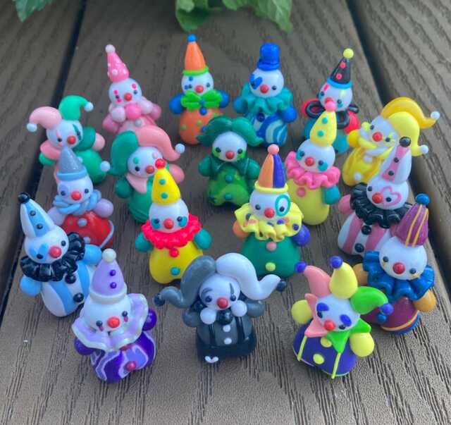 Mini Clown Handmade Figurine - image 1