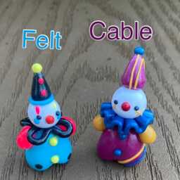 Mini Clown Handmade Figurine - thumbnail 3