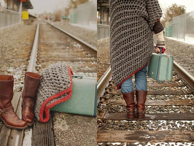 Homeward Bound Lap Blanket PDF Knitting Pattern - image 1