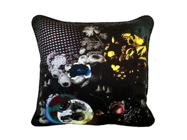 Pop Garden Pillow - Black - image 1
