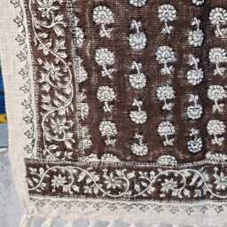Premium Sofa Throw, Hand Block Print Soft Cotton Boho Throw Blanket Room D??cor Tassels Loomed Lightweight Decorative Throw - thumbnail 4