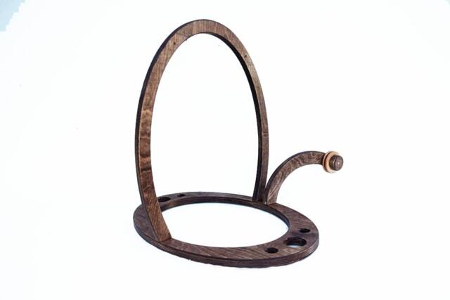 Table Stand For Home Decor, Minimalist Wooden Kinetic Sculpture Handcrafted Wall Art Clock - image 1